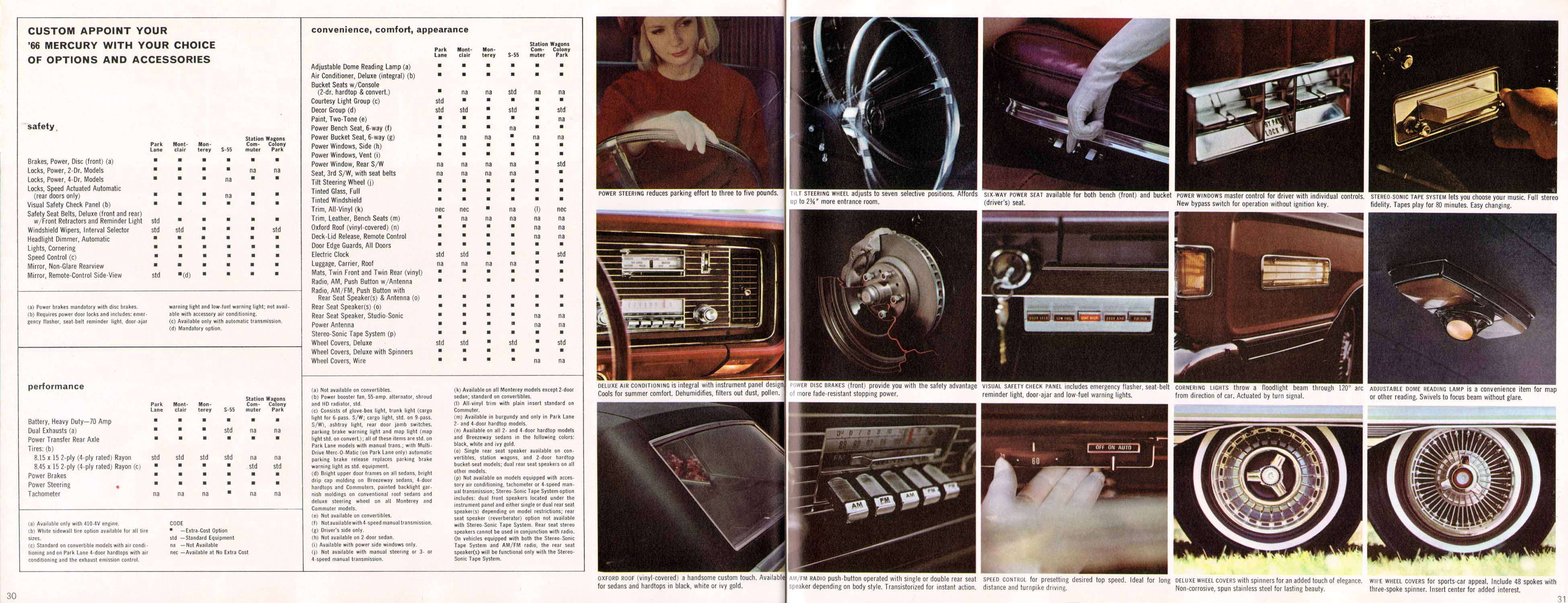 1966 Mercury Full-Size Brochure Page 8